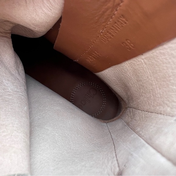 Chloe Edith Suede Lace Up Combat Boots - Picture 5 of 12